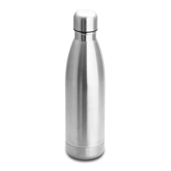 Butelka termiczna Kenora 500 ml, srebrny z nadrukiem logo a