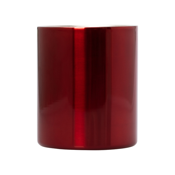 Kubek stalowy Stalwart 300 ml, czerwony z nadrukiem logo c