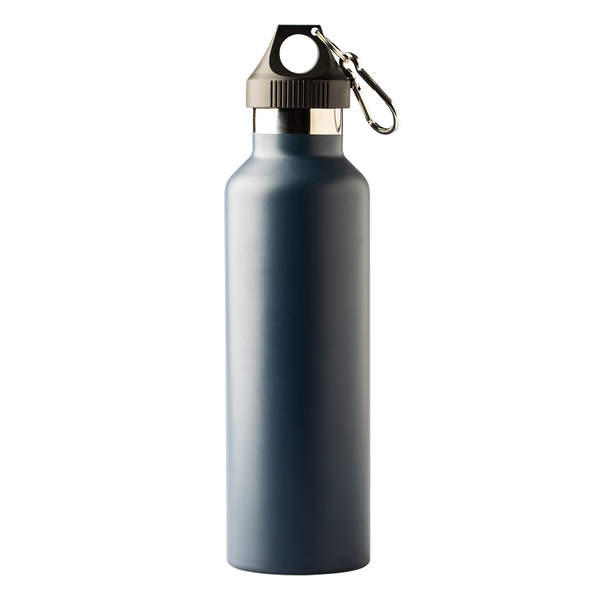 Butelka termiczna Moncton 800 ml, granatowy z nadrukiem logo c