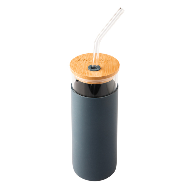 Szklanka/kubek Upscale 450 ml, granatowy z nadrukiem logo