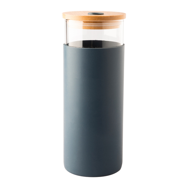 Szklanka/kubek Upscale 450 ml, granatowy z nadrukiem logo c