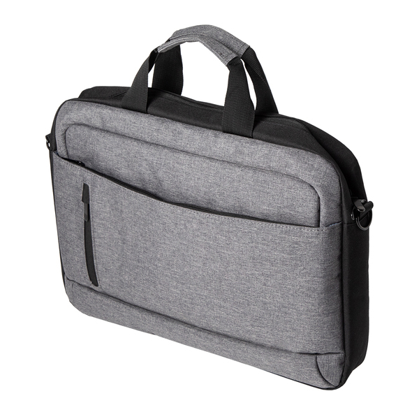 Torba na laptop Novato, szary z nadrukiem logo - zdjęcie produktu