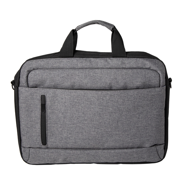 Torba na laptop Novato, szary z nadrukiem logo d