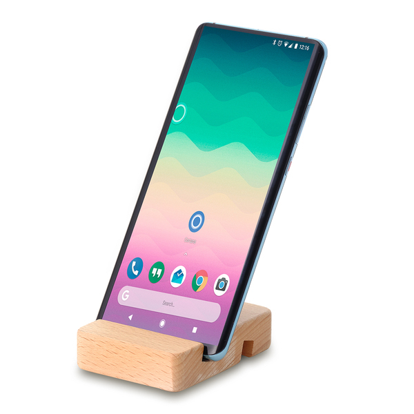 Podstawka pod telefon / tablet, beżowy z nadrukiem logo