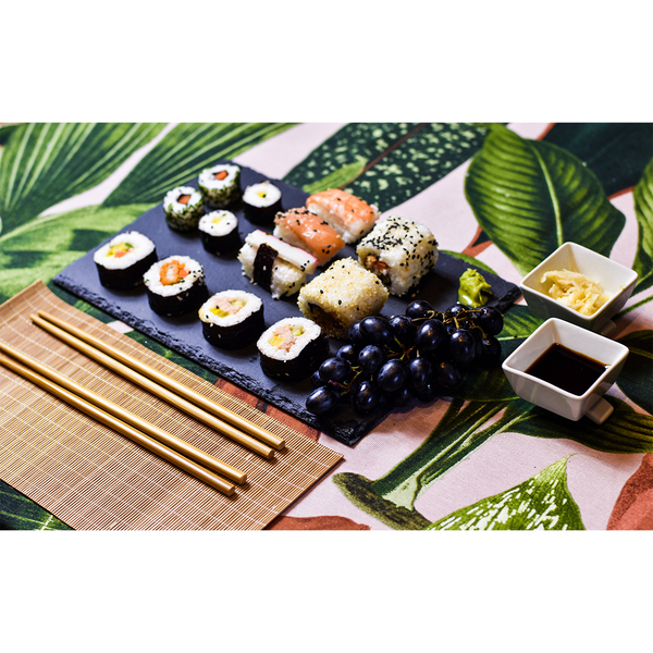 Zestaw do sushi Temaki, czarny z nadrukiem logo d