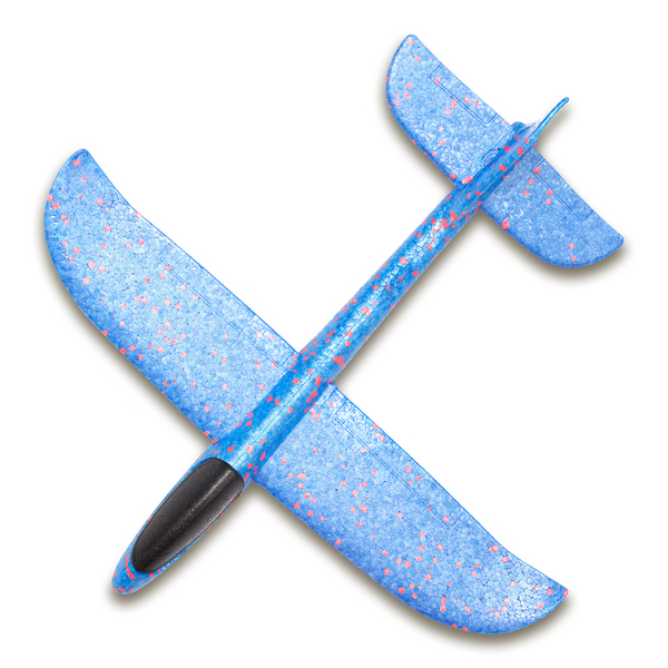 Samolot rzutka Glider, niebieski z nadrukiem logo b