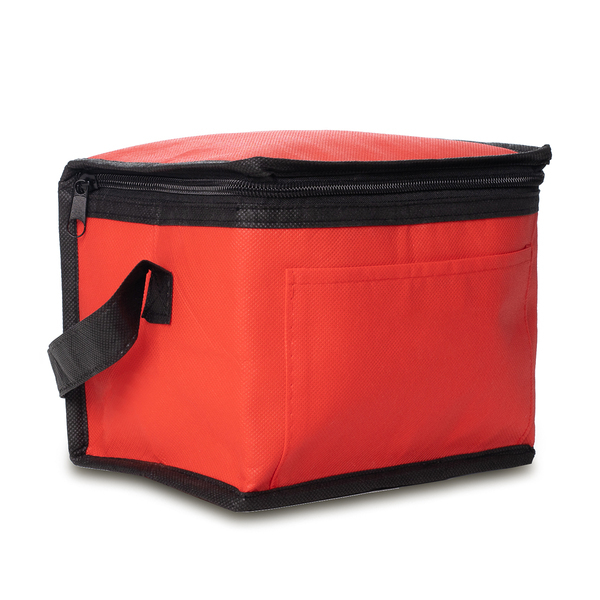 Torba termoizolacyjna na lunch Keep-it-cool, czerwony z nadrukiem logo b