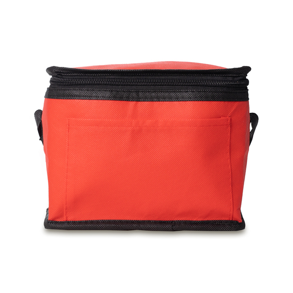 Torba termoizolacyjna na lunch Keep-it-cool, czerwony z nadrukiem logo c