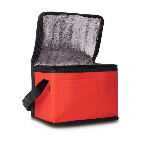 Torba termoizolacyjna na lunch Keep-it-cool, czerwony z nadrukiem logo d