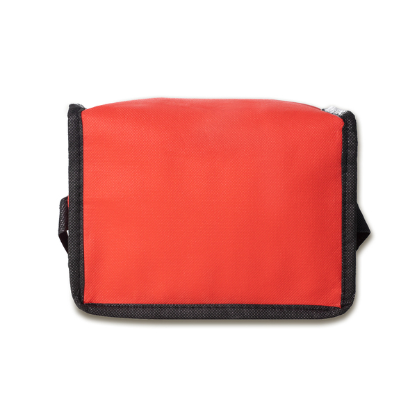 Torba termoizolacyjna na lunch Keep-it-cool, czerwony z nadrukiem logo e