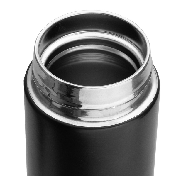Termos Osseo 450 ml, czarny z nadrukiem logo e