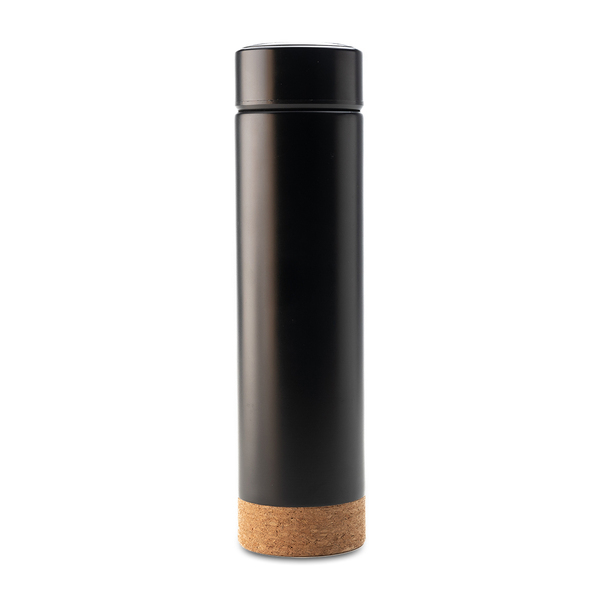 Termos Osseo 450 ml, czarny z nadrukiem logo f