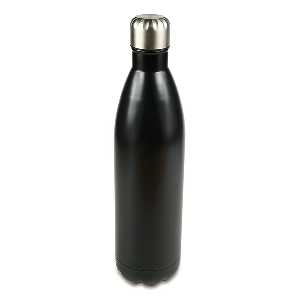 Butelka termiczna Orje 700 ml, czarny z nadrukiem logo - zdjęcie produktu
