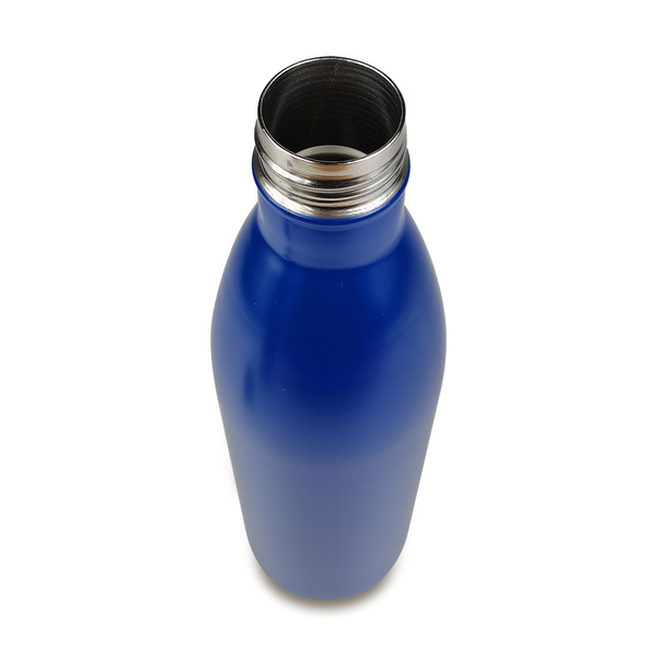Butelka termiczna Orje 700 ml, granatowy z nadrukiem logo b