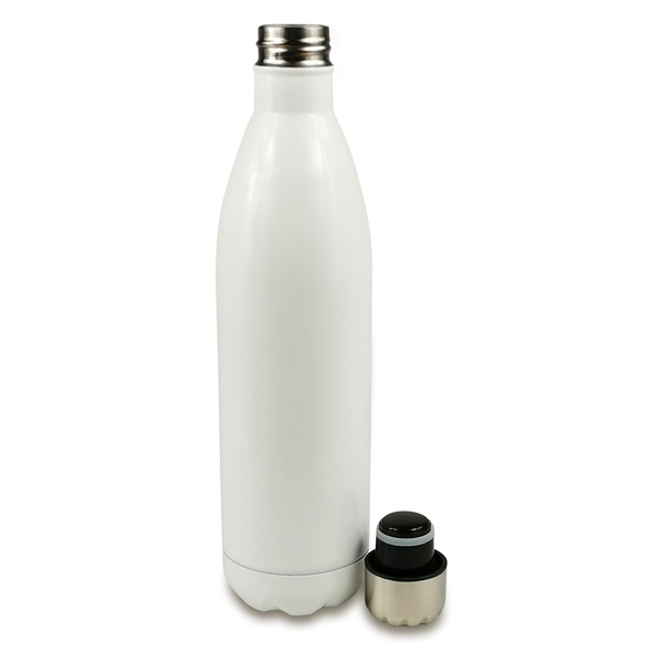 Butelka termiczna Orje 700 ml, biały z nadrukiem logo a