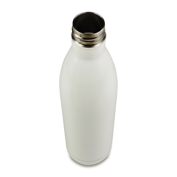 Butelka termiczna Orje 700 ml, biały z nadrukiem logo b