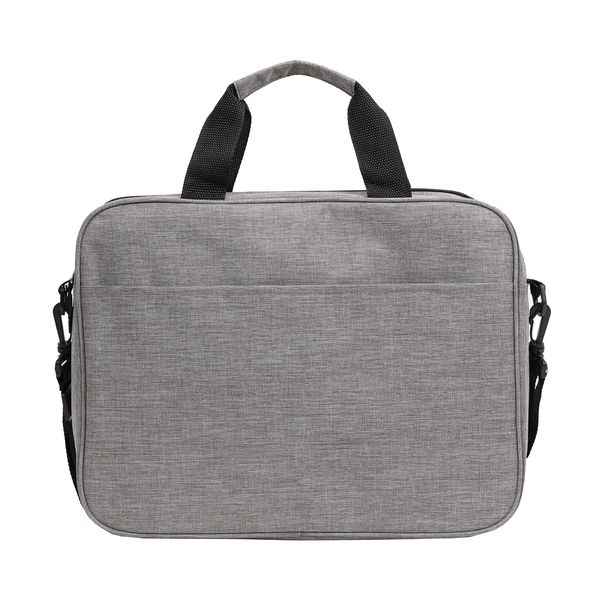 Torba na laptop Denny, szary z nadrukiem logo c