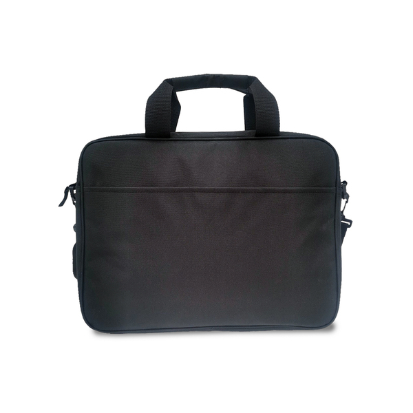 Torba na laptop Denny, czarny z nadrukiem logo - zdjęcie produktu