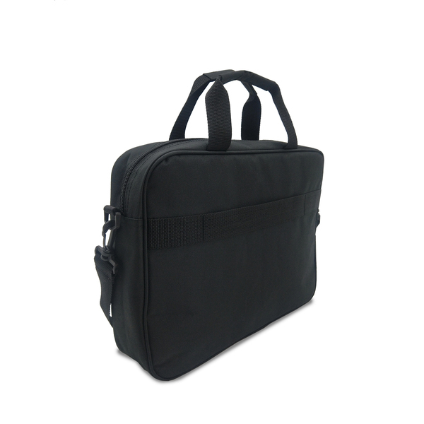 Torba na laptop Denny, czarny z nadrukiem logo b