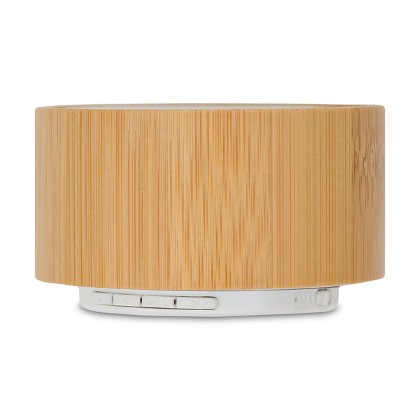 Bambusowy głośnik Bluetooth Soundy, brązowy z nadrukiem logo b