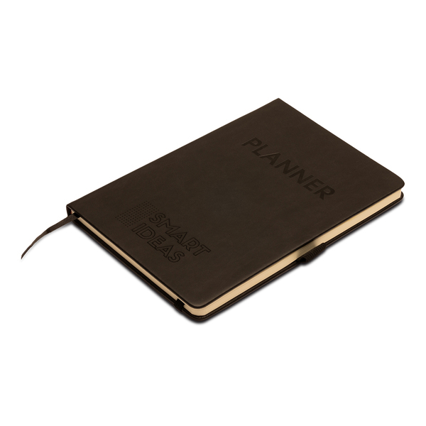 Planner Allright, czarny z nadrukiem logo