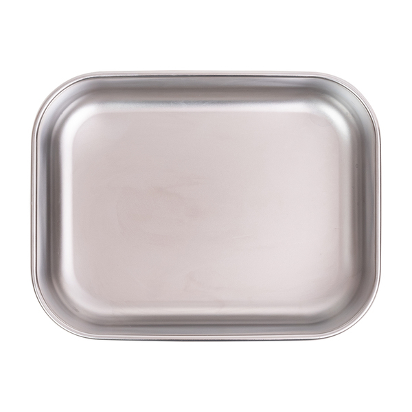 Pojemnik stalowy na lunch 800 ml, srebrny z nadrukiem logo e