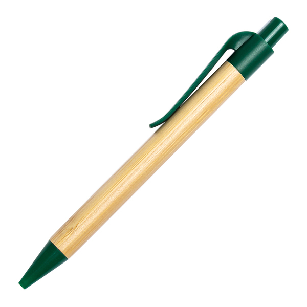 Zestaw upominkowy notes z długopisem Forest, zielony z nadrukiem logo f