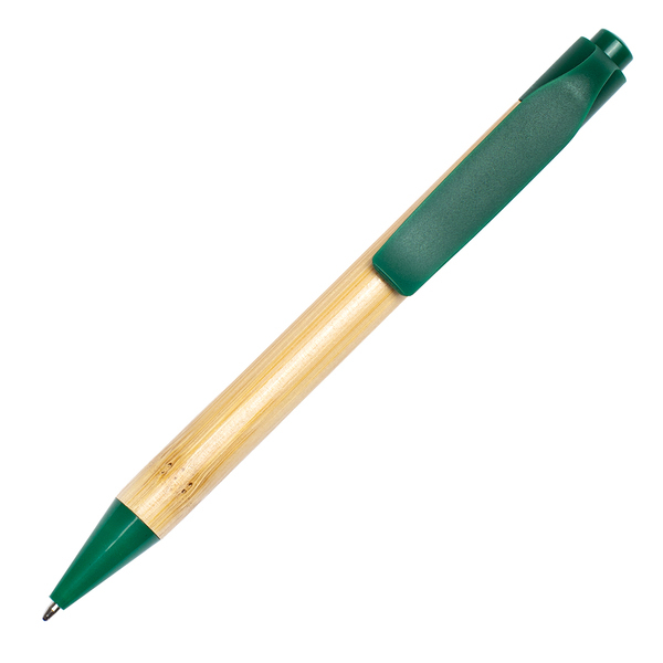 Zestaw upominkowy notes z długopisem Forest, zielony z nadrukiem logo g