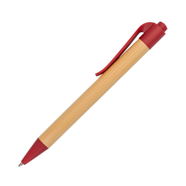 Zestaw upominkowy notes z długopisem Forest, czerwony z nadrukiem logo d