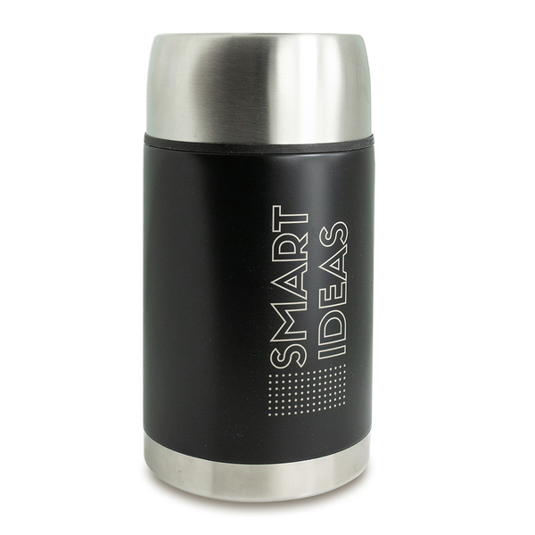 Pojemnik próżniowy 1000 ml Bigger, czarny z nadrukiem logo b