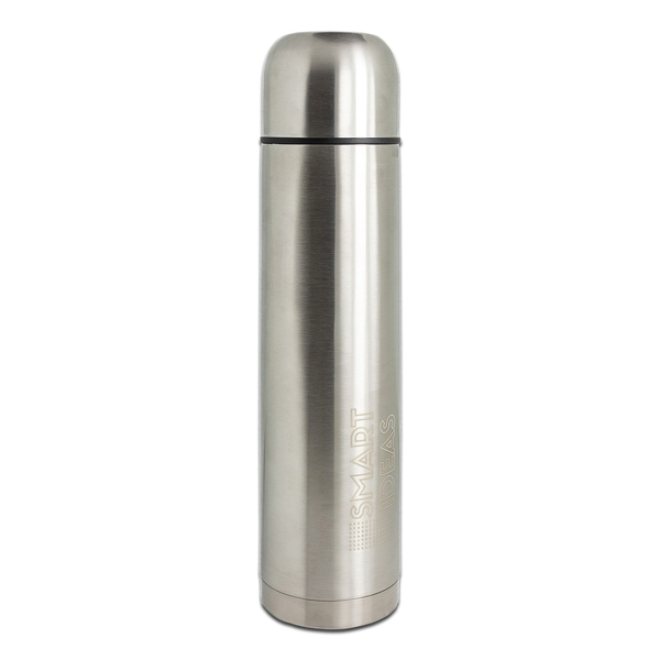 Termos Livin 1000 ml, srebrny z nadrukiem logo f