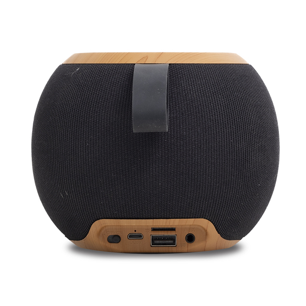 Głośnik Bluetooth Ball, czarny z nadrukiem logo d