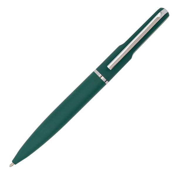 Elegancki długopis w pudełku Saba, ciemny zielony z nadrukiem logo c