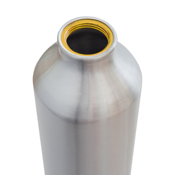 Butelka aluminiowa Luqa 800 ml, srebrny z nadrukiem logo b