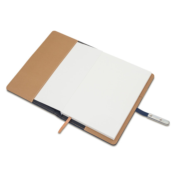 Notes La Mora, granatowy z nadrukiem logo a