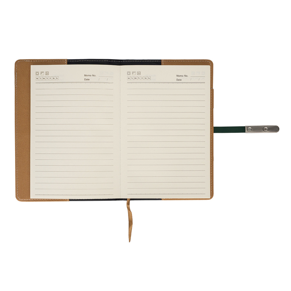 Notes La Mora, ciemny zielony z nadrukiem logo b
