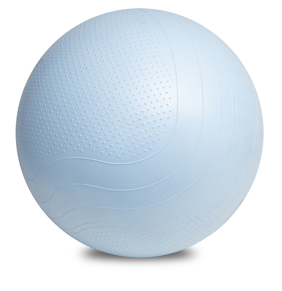 Piłka do ćwiczeń Fitball, niebieski z nadrukiem logo a