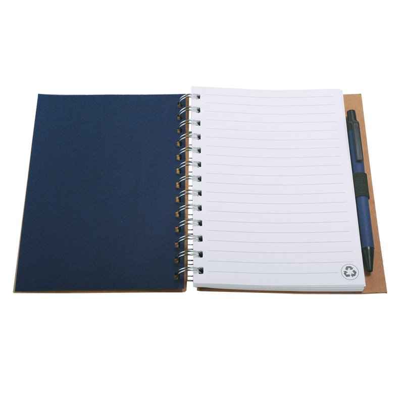 Notes 120x180/70k linia Envivo, granatowy/beżowy z nadrukiem logo a