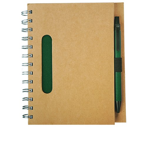 Notes 120x180/70k linia Envivo, zielony/beżowy z nadrukiem logo a