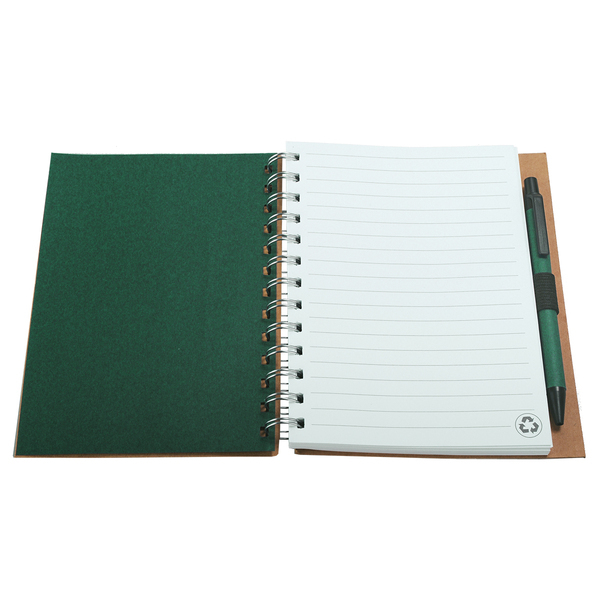 Notes 120x180/70k linia Envivo, zielony/beżowy z nadrukiem logo c