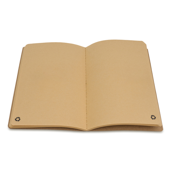 Notes A5 Calobra, brązowy z nadrukiem logo