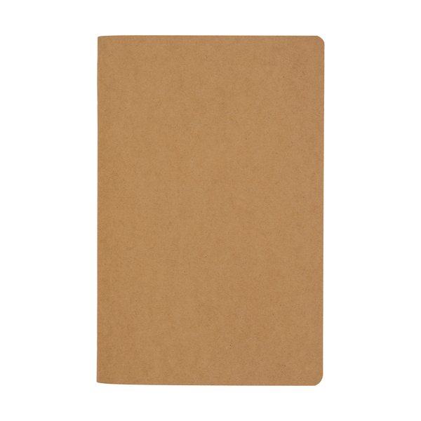 Notes A5 Calobra, brązowy z nadrukiem logo c