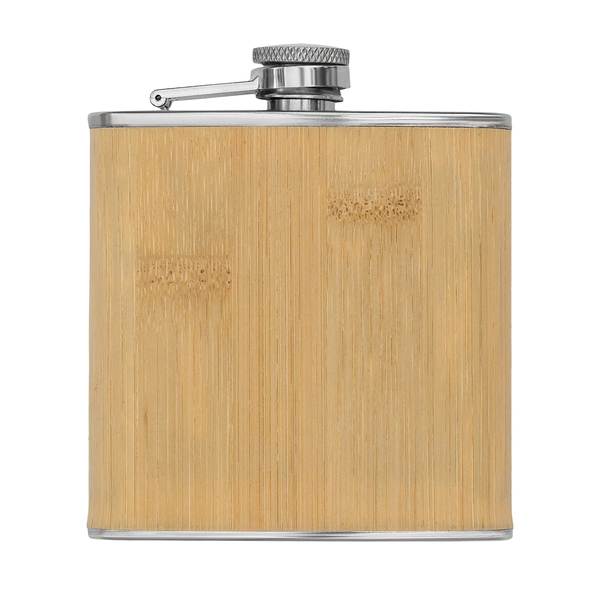 Piersiówka Louth 175 ml, beżowy z nadrukiem logo b