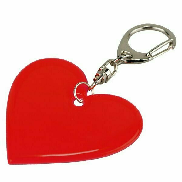 Brelok Affection, czerwony z nadrukiem logo a