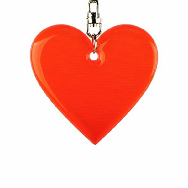 Brelok Affection, czerwony z nadrukiem logo b