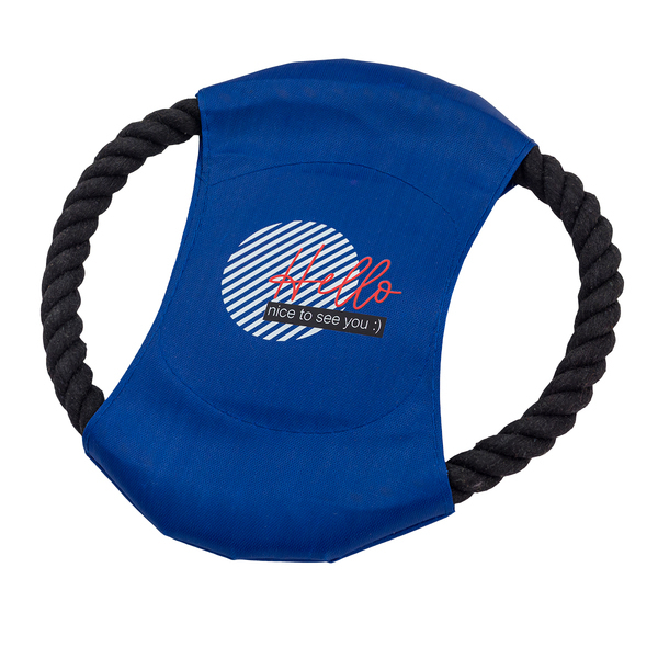 Frisbee dla psa Hop, niebieski z nadrukiem logo a