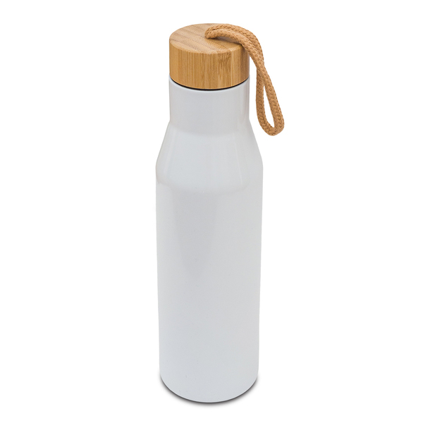 Butelka termiczna Lavotto 500 ml, biały z nadrukiem logo - zdjęcie produktu