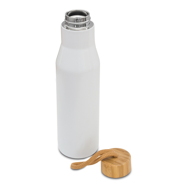 Butelka termiczna Lavotto 500 ml, biały z nadrukiem logo a