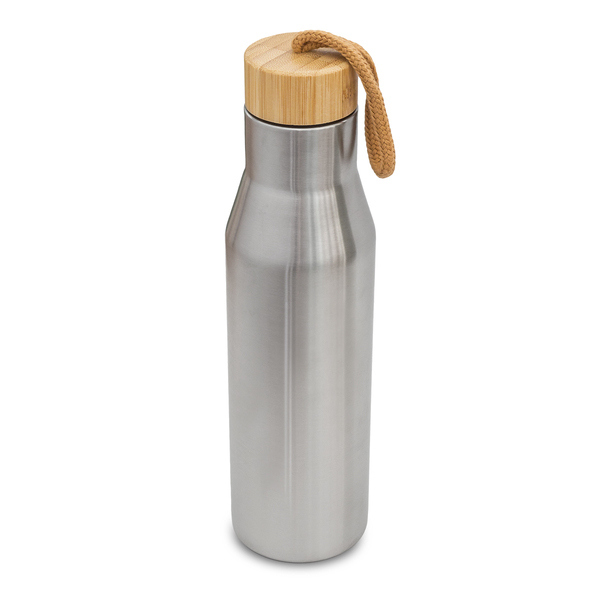 Butelka termiczna Lavotto 500 ml, srebrny z nadrukiem logo - zdjęcie produktu