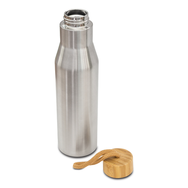 Butelka termiczna Lavotto 500 ml, srebrny z nadrukiem logo a